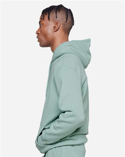 Unisex Premium Pullover Hooded Sweatshirt - OnModelSide - B487C9182 - Seafoam