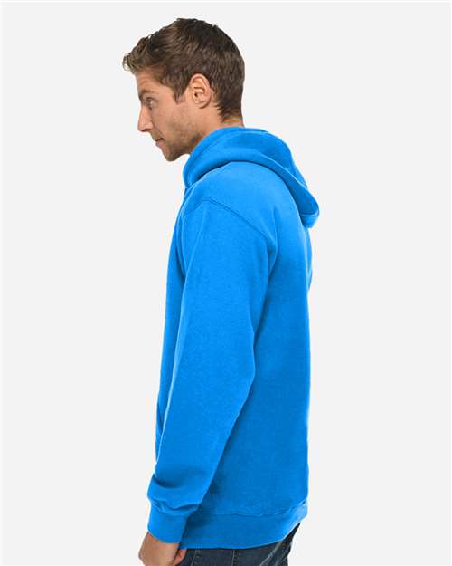 Unisex Premium Pullover Hooded Sweatshirt - OnModelSide - B487C9752 - True Royal