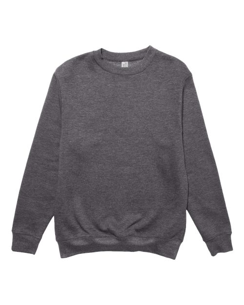Unisex Premium Crewneck Sweatshirt - Front - B489C9598 - Charcoal Heather