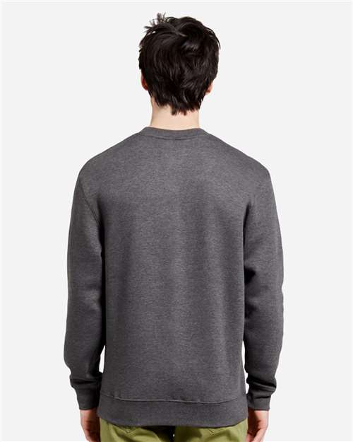 Unisex Premium Crewneck Sweatshirt - OnModelBack - B489C9598 - Charcoal Heather