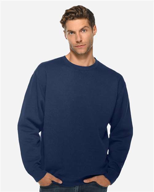 Unisex Premium Crewneck Sweatshirt - OnModelFront - B489C9658 - Navy