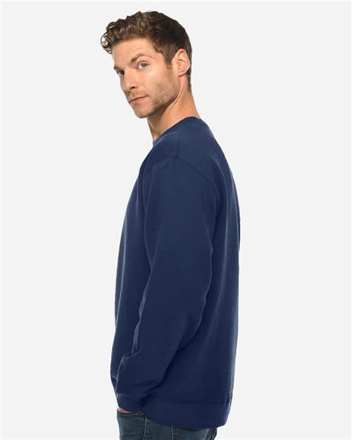 Unisex Premium Crewneck Sweatshirt - OnModelSide - B489C9658 - Navy
