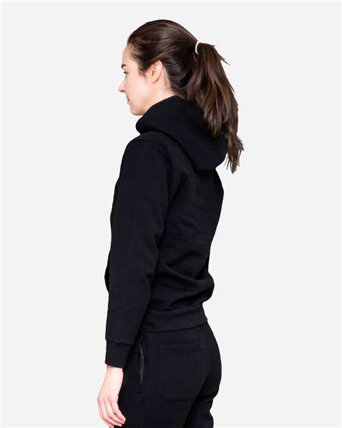 Unisex Urban Pullover Hooded Sweatshirt - OnModelSide - B595C9502 - Black