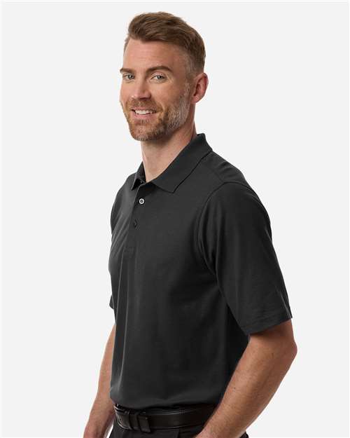 Men's Maverick CVC Pique Polo - OnModelSide - B185B9503 - Black