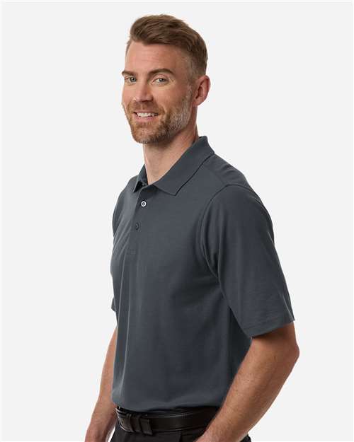 Men's Maverick CVC Pique Polo - OnModelSide - B185B9593 - Dark Charcoal