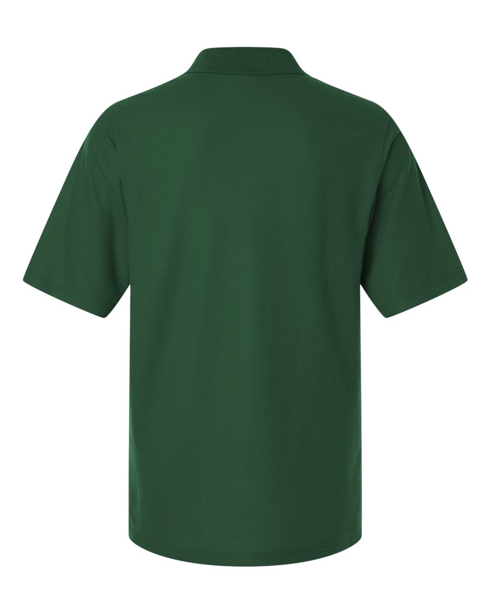 Men's Maverick CVC Pique Polo - Back - B185B9543 - Dark Green
