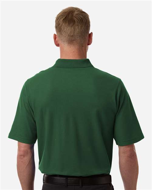 Men's Maverick CVC Pique Polo - OnModelBack - B185B9543 - Dark Green