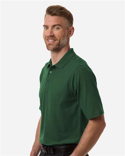 Men's Maverick CVC Pique Polo - OnModelSide - B185B9543 - Dark Green