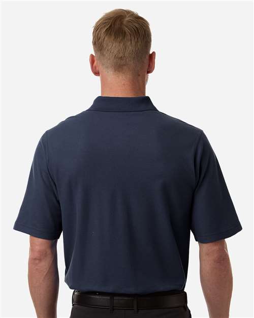 Men's Maverick CVC Pique Polo - OnModelBack - B185B9653 - Dark Navy