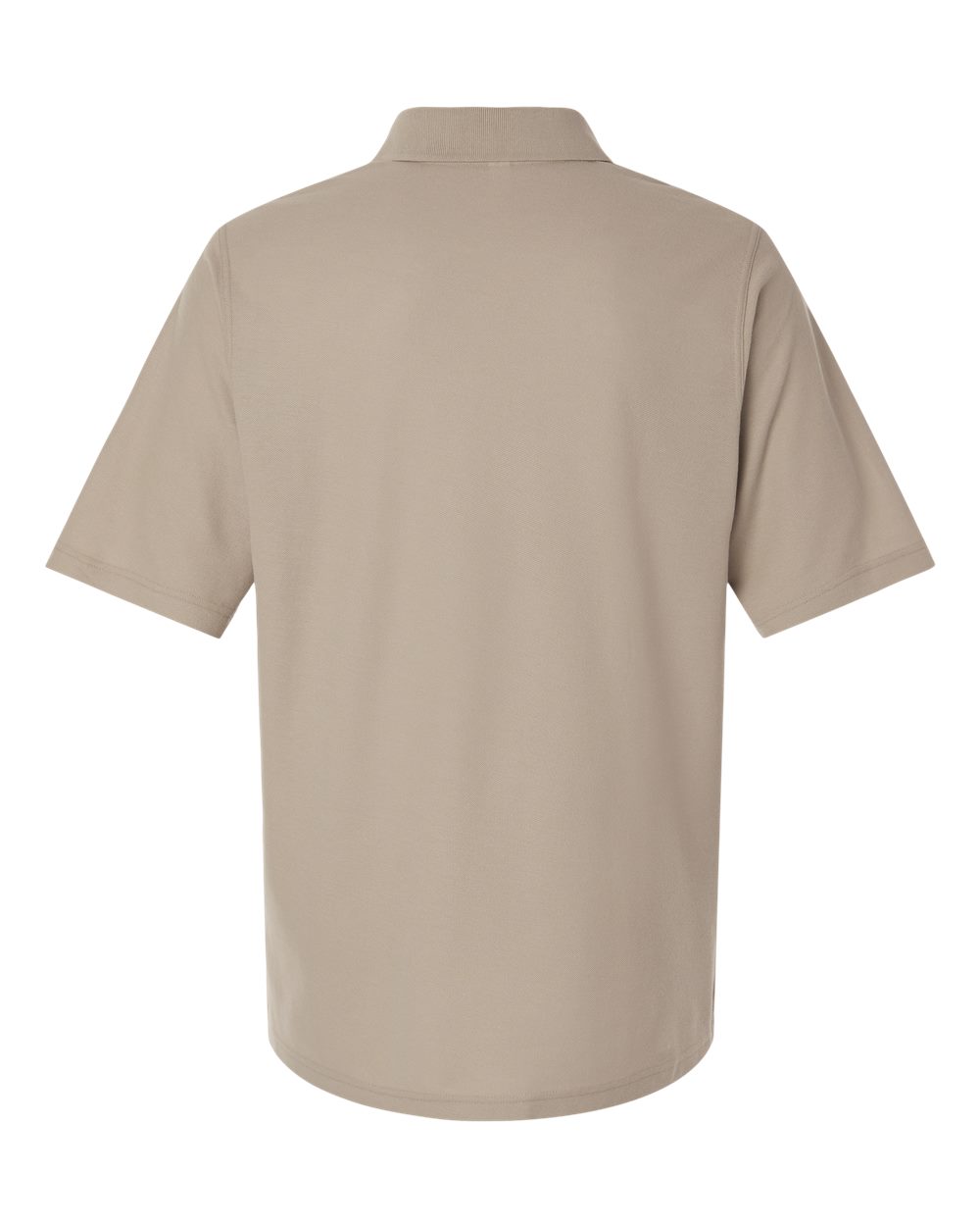 Men's Maverick CVC Pique Polo - Back - B185B9243 - Khaki