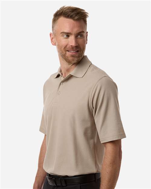 Men's Maverick CVC Pique Polo - OnModelSide - B185B9243 - Khaki