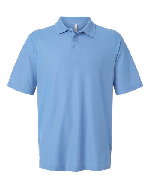 Men's Maverick CVC Pique Polo - Front - B185B9253 - Light College Blue
