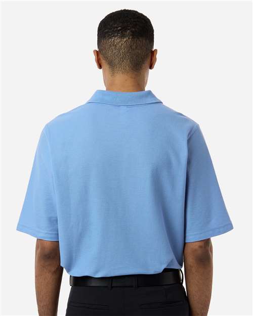 Men's Maverick CVC Pique Polo - OnModelBack - B185B9253 - Light College Blue