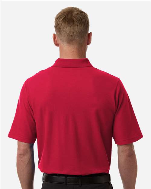Men's Maverick CVC Pique Polo - OnModelBack - B185B9703 - Red
