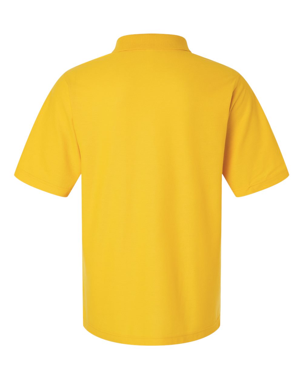 Men's Maverick CVC Pique Polo - Back - B185B9123 - Sunray Yellow