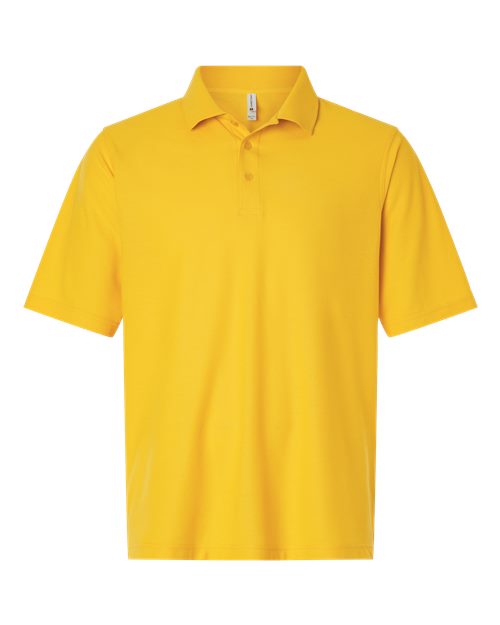 Men's Maverick CVC Pique Polo - Front - B185B9123 - Sunray Yellow