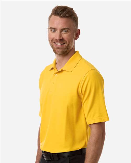 Men's Maverick CVC Pique Polo - OnModelSide - B185B9123 - Sunray Yellow