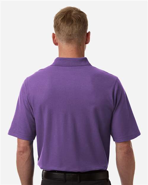 Men's Maverick CVC Pique Polo - OnModelBack - B185B9673 - Team Purple