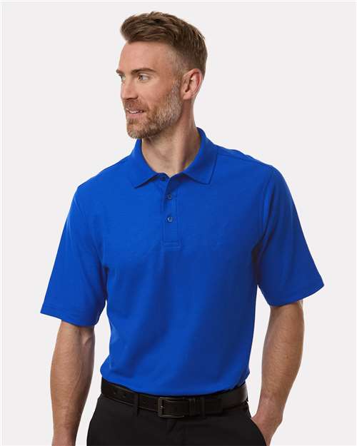 Men's Maverick CVC Pique Polo - OnModelFront - B185B9753 - True Royal