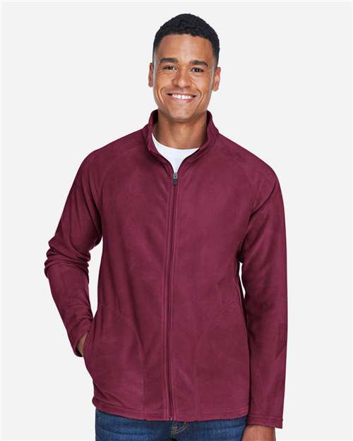 Men's Campus Microfleece Jacket - OnModelFront - B751D9532 - Sport Maroon