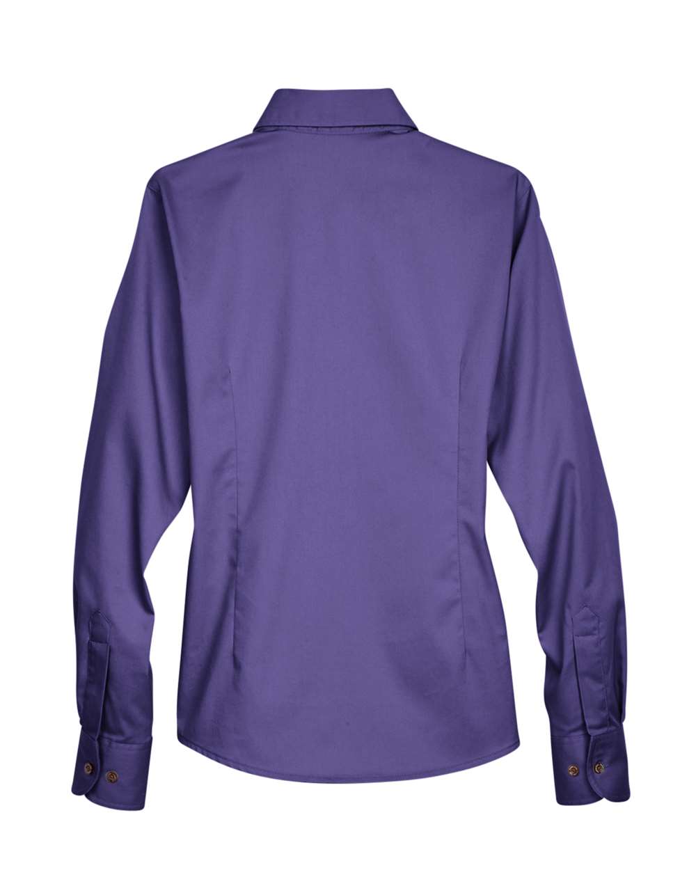 Women's Easy Blend™ Long Sleeve Twill Dress Shirt with Stain-Release - Back - B240B9672 - Team Purple