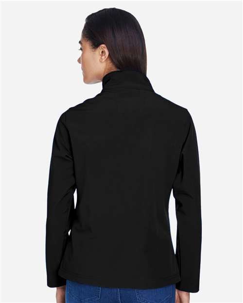 Women's Leader Soft Shell Jacket - OnModelBack - B743D9503 - Black