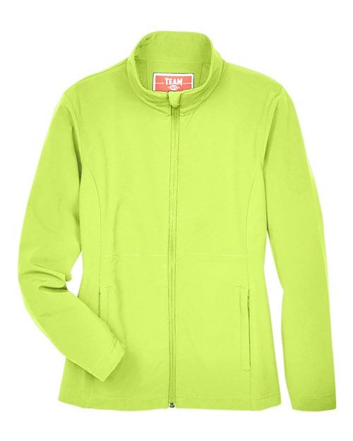 Women's Leader Soft Shell Jacket - Front - B743D9175 - Safety Yellow
