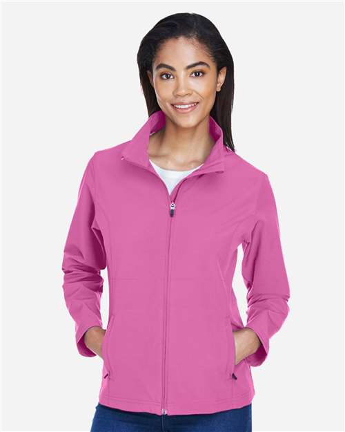 Women's Leader Soft Shell Jacket - OnModelFront - B743D9313 - Sport Charity Pink