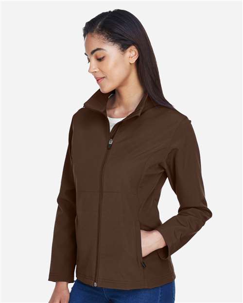 Women's Leader Soft Shell Jacket - OnModelSide - B743D9052 - Sport Dark Brown
