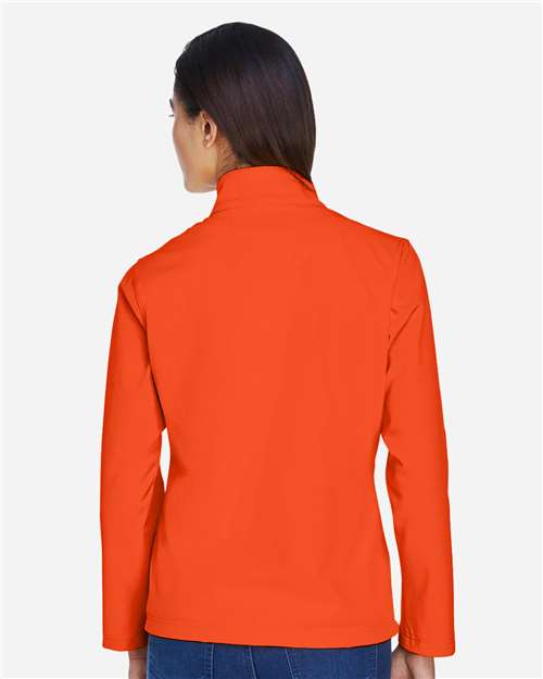 Women's Leader Soft Shell Jacket - OnModelBack - B743D9662 - Sport Orange