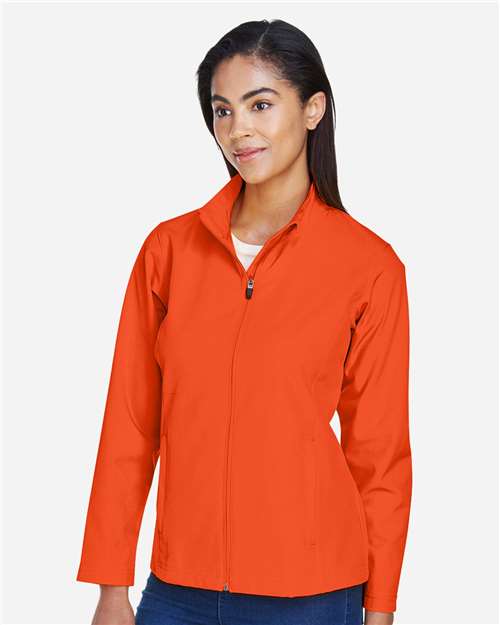 Women's Leader Soft Shell Jacket - OnModelSide - B743D9662 - Sport Orange