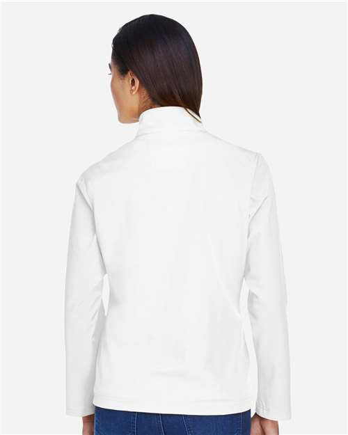 Women's Leader Soft Shell Jacket - OnModelBack - B743D9002 - White
