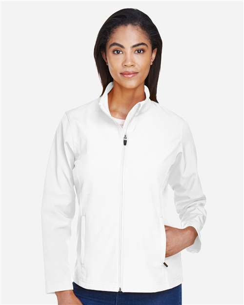 Women's Leader Soft Shell Jacket - OnModelFront - B743D9002 - White