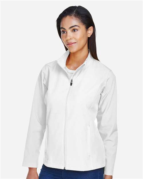 Women's Leader Soft Shell Jacket - OnModelSide - B743D9002 - White