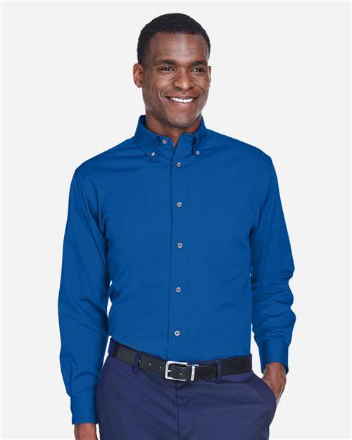 Men's Easy Blend™ Twill Shirt - OnModelFront - B236B9757 - French Blue