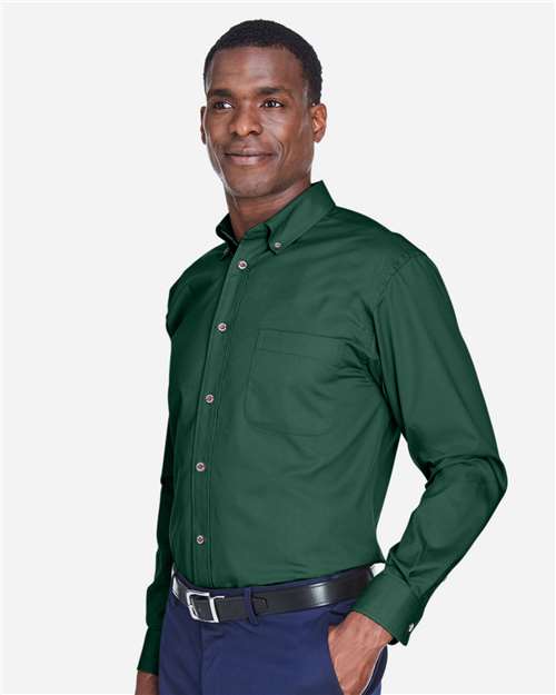 Men's Easy Blend™ Twill Shirt - OnModelSide - B236B9109 - Hunter