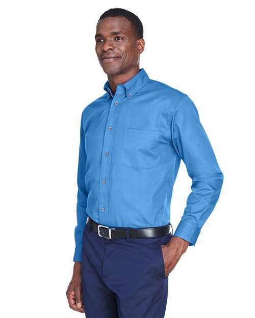 Men's Easy Blend™ Twill Shirt - OnModelSide - B236B9652 - Nautical Blue