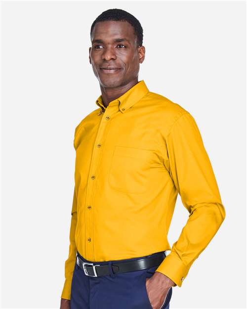 Men's Easy Blend™ Twill Shirt - OnModelSide - B236B9127 - Sunray Yellow
