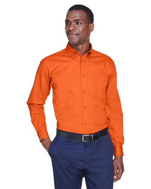 Men's Easy Blend™ Twill Shirt - OnModelFront - B236B9663 - Team Orange