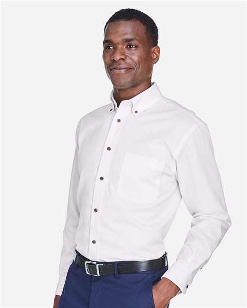 Men's Easy Blend™ Twill Shirt - OnModelSide - B236B9003 - White