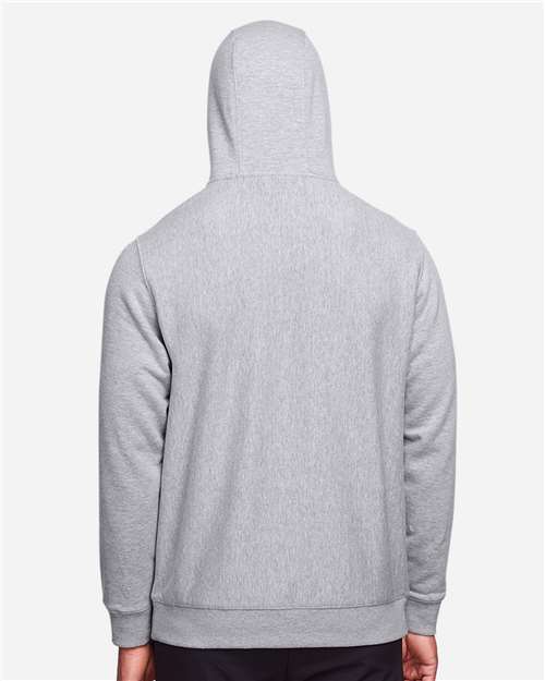 Unisex Zone HydroSport™ Heavyweight Hooded Sweatshirt - OnModelBack - B759D9102 - Athletic Heather