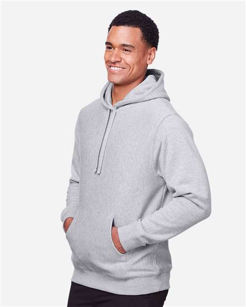 Unisex Zone HydroSport™ Heavyweight Hooded Sweatshirt - OnModelSide - B759D9102 - Athletic Heather