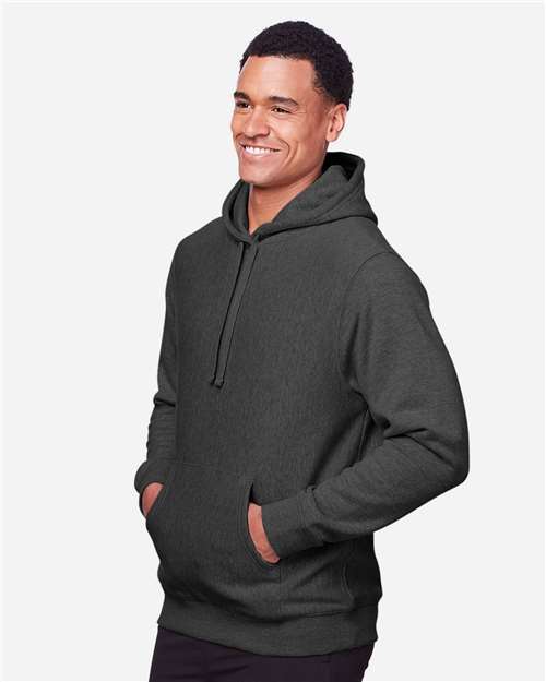 Unisex Zone HydroSport™ Heavyweight Hooded Sweatshirt - OnModelSide - B759D9022 - Dark Grey Heather