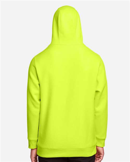 Unisex Zone HydroSport™ Heavyweight Hooded Sweatshirt - OnModelBack - B759D9172 - Safety Yellow