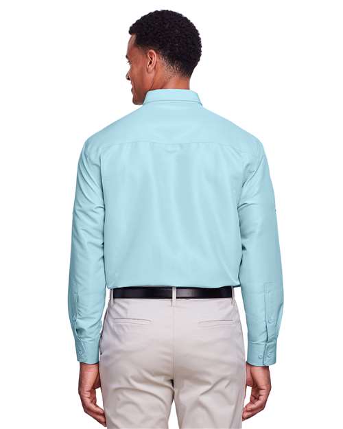 Men's Key West Performance Staff Shirt - OnModelBack - B257B9257 - Cloud Blue