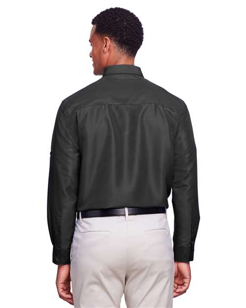 Men's Key West Performance Staff Shirt - OnModelBack - B257B9595 - Dark Charcoal