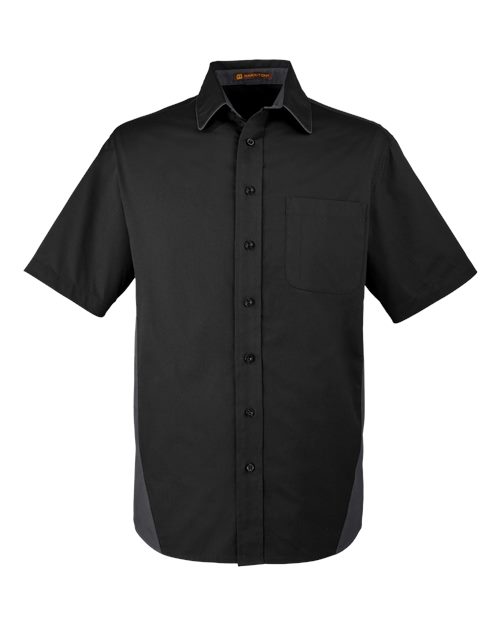 Men's Flash IL Colorblock Shirt - Front - B266B9509 - Black/ Dark Charcoal