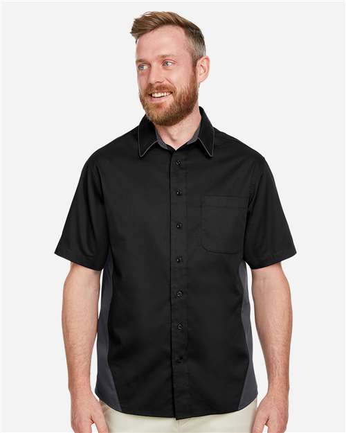 Men's Flash IL Colorblock Shirt - OnModelFront - B266B9509 - Black/ Dark Charcoal