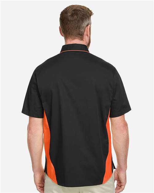 Men's Flash IL Colorblock Shirt - OnModelBack - B266B9113 - Black/ Team Orange