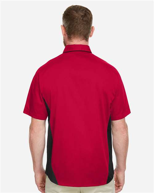 Men's Flash IL Colorblock Shirt - OnModelBack - B266B9703 - Red/ Black
